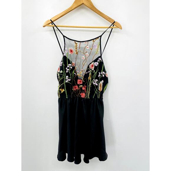 Vintage Cinema Girl Floral Mesh Nightie Lingerie - Picture 1 of 4